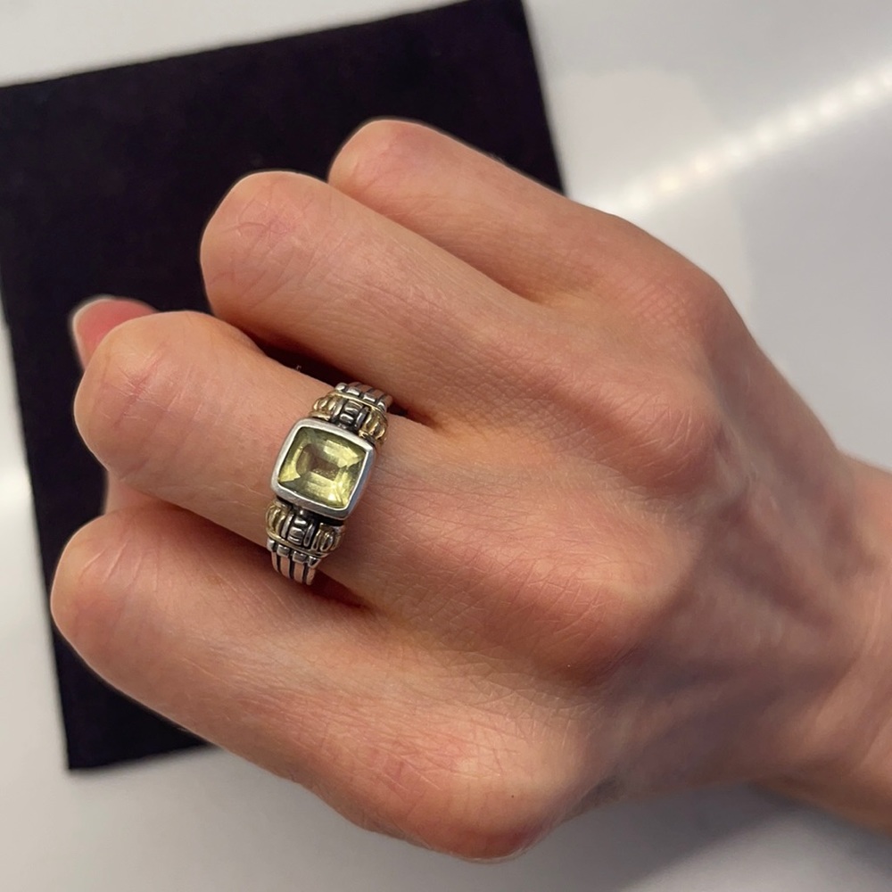 LAGOS Caviar Gemstone Ring, Size 6